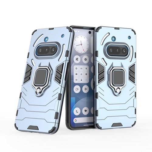 Asdsinfor Kompatibel mit Nothing Phone 3A Hülle Stoßfest und Anti-Fall Robuste Schutzhülle mit 360-Grad-Metallring Magnethalterung Base Bracket Cover für Nothing Phone 3A Blau KK Asdsinfor Kompatibel mit Nothing Phone 3A Hülle Stoßfest und Anti-Fall Robuste Schutzhülle mit 360-Grad-Metallring Magnethalterung Base Bracket Cover für Nothing Phone 3A Blau KK von Asdsinfor