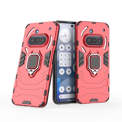 Asdsinfor Kompatibel mit Nothing Phone 3A Hülle Stoßfest und Anti-Fall Robuste Schutzhülle mit 360-Grad-Metallring Magnethalterung Base Bracket Cover für Nothing Phone 3A Red KK Asdsinfor Kompatibel mit Nothing Phone 3A Hülle Stoßfest und Anti-Fall Robuste Schutzhülle mit 360-Grad-Metallring Magnethalterung Base Bracket Cover für Nothing Phone 3A Red KK von Asdsinfor