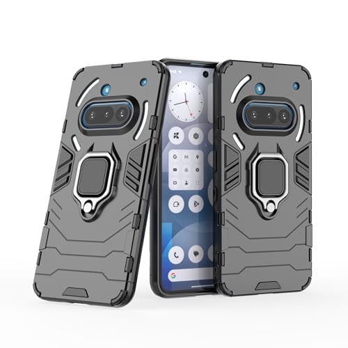 Asdsinfor Kompatibel mit Nothing Phone 3A Hülle Stoßfest und Anti-Fall Robuste Schutzhülle mit 360-Grad-Metallring Magnethalterung Base Bracket Cover für Nothing Phone 3A Schwarz KK Asdsinfor Kompatibel mit Nothing Phone 3A Hülle Stoßfest und Anti-Fall Robuste Schutzhülle mit 360-Grad-Metallring Magnethalterung Base Bracket Cover für Nothing Phone 3A Schwarz KK von Asdsinfor