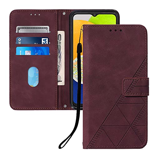 Asdsinfor Schutzhülle für Motorola Edge 50 Fusion, PU-Leder, Brieftaschen-Schutzhülle mit Kreditkartenhalter, Ständer, Magnetverschluss, stoßfest, Klappschutzhülle für Moto Edge 50 Fusion, Weinrot YBS Asdsinfor Schutzhülle für Motorola Edge 50 Fusion, PU-Leder, Brieftaschen-Schutzhülle mit Kreditkartenhalter, Ständer, Magnetverschluss, stoßfest, Klappschutzhülle für Moto Edge 50 Fusion, Weinrot YBS von Asdsinfor