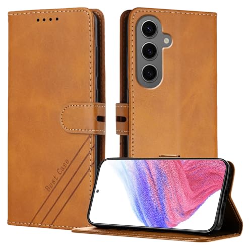 Asdsinfor Schutzhülle für Samsung Galaxy S24 FE, Samsung S24 FE, Brieftaschen-Hülle, PU-Leder, mit Kreditkartenhalter, stoßfest, Klappverschluss, Magnetschutz, Handyhülle, Gelb HXPU Asdsinfor Schutzhülle für Samsung Galaxy S24 FE, Samsung S24 FE, Brieftaschen-Hülle, PU-Leder, mit Kreditkartenhalter, stoßfest, Klappverschluss, Magnetschutz, Handyhülle, Gelb HXPU von Asdsinfor