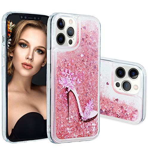 Asdsinfor Schutzhülle für iPhone 15 Pro Max, 17 cm (6,7 Zoll), glänzendes, transparentes weiches TPU, kreativer Cartoon, niedlicher Treibsand mit glitzernder Flüssigkeit, stoßfest, Schutzhülle für von Asdsinfor