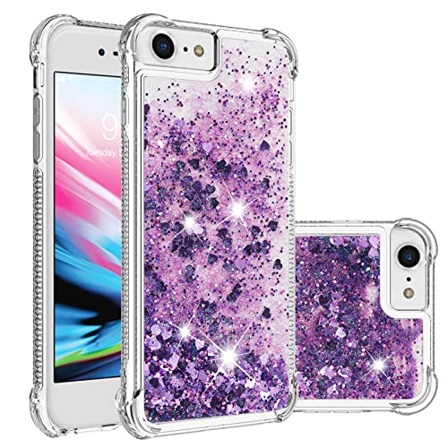 Asdsinfor Schutzhülle für iPhone 16e, Glitzer, flüssig, niedlich, klar, fließend, Treibsand, TPU, mit Anti-Fall-Gürtel, Stoßschutz, Eckenschutz, kompatibel mit iPhone 16e, Purple Love LSYB Asdsinfor Schutzhülle für iPhone 16e, Glitzer, flüssig, niedlich, klar, fließend, Treibsand, TPU, mit Anti-Fall-Gürtel, Stoßschutz, Eckenschutz, kompatibel mit iPhone 16e, Purple Love LSYB von Asdsinfor