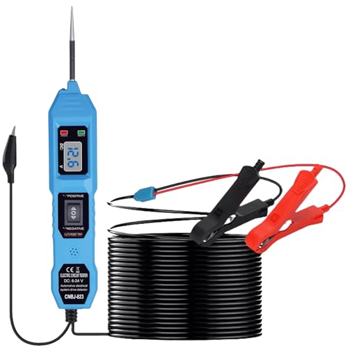 Spannungsprüfer Stift Kfz Stromkreistester, DC 6-24V Auto Circuit Tester Stromfühler Durchgangsprüfer Leistungsmesser für Prüfung Autobatterie Kontinuität Polarität Idle Diode Erdungstest Spannungsprüfer Stift Kfz Stromkreistester, DC 6-24V Auto Circuit Tester Stromfühler Durchgangsprüfer Leistungsmesser für Prüfung Autobatterie Kontinuität Polarität Idle Diode Erdungstest von Asfrode