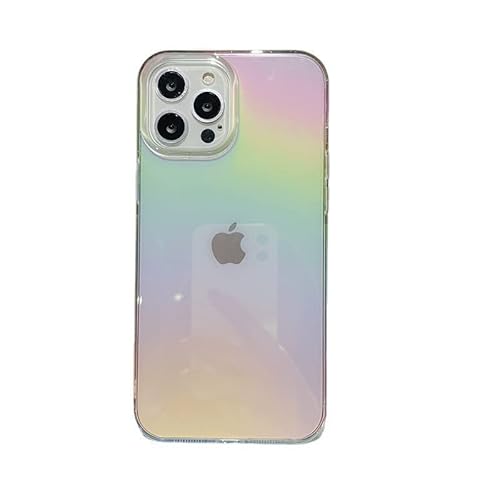 Asgens Kompatibel mit iPhone 13/14 6,1 Zoll Laserhülle, Regenbogen Laser Schillernde Bling Glitzer Luxus Hülle Schutzhülle für iPhone 13/14 6,1 Zoll Mädchen Frauen von Asgens