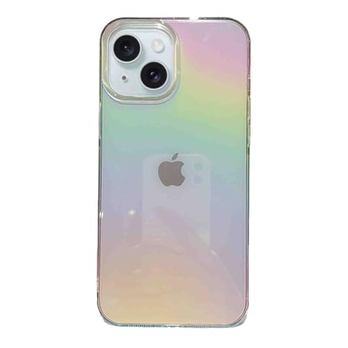 Asgens Kompatibel mit iPhone 15 6,1 Zoll Laser Hülle Regenbogen Laser Irisierend Bling Glitzer Luxus Hülle Schlank TPU und Harter PC Stoßfeste Schutzhülle für iPhone 15 6.1" Mädchen Frauen von Asgens