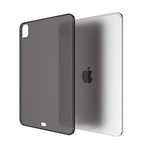Asgens iPad Pro 11 Zoll Schwarz Klare Hülle, Transparentes Dünnes Schlank Silikon Sanft TPU Stoßfest Tablette Computer Hülle Für Apple iPad Pro 11'' 2021 von Asgens