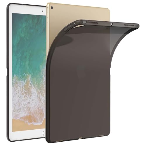 Asgens iPad Pro 12.9 Zoll 2015/2017 Schwarz Klare Hülle, Dünnes Schlank Silikon Sanft TPU Stoßfest Tablette Computer Hülle Für Apple iPad Pro 12.9'' 2015 & 2017 von Asgens