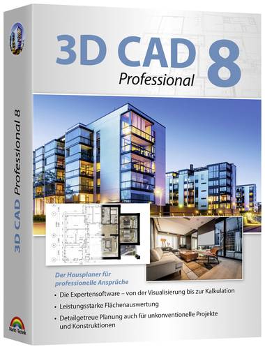 Ashampoo 81103 3D CAD 8 Professional Vollversion, 1 Lizenz CAD-Software von Ashampoo