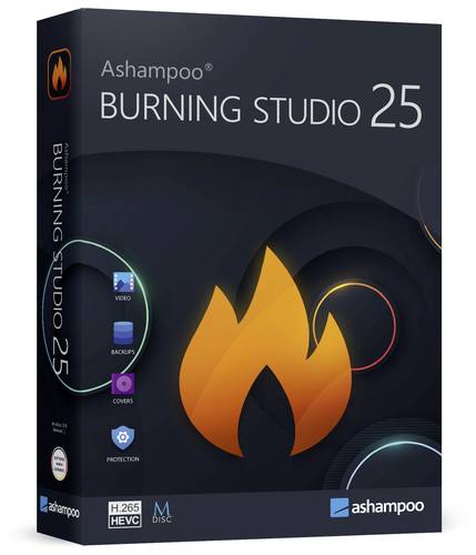 Ashampoo Burning Studio 25 Vollversion, 1 Lizenz Windows Brenn-Software von Ashampoo