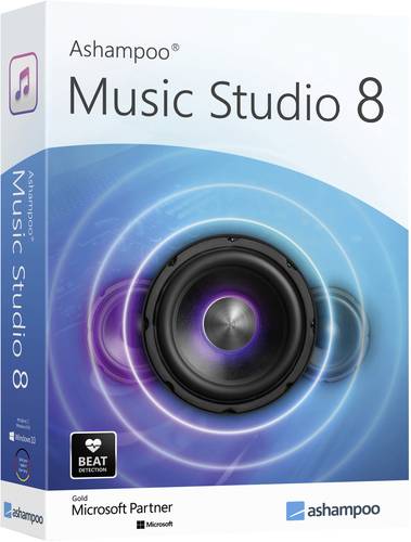 Ashampoo Music Studio 8 Vollversion, 1 Lizenz Windows Musik-Software von Ashampoo