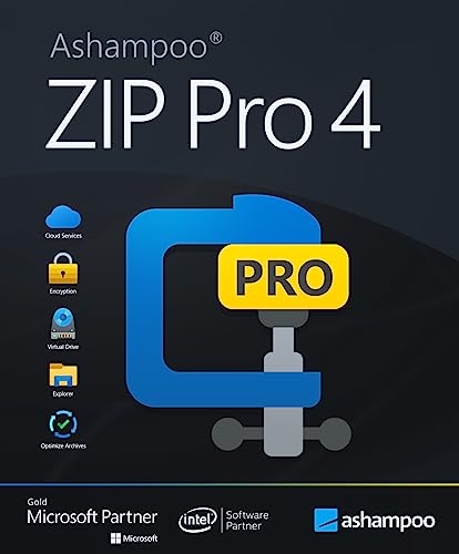 Ashampoo ZIP Pro 4 - Komprimierungs-Programm zum Packen, Verschlüsseln, Sichern – auch für Win 11 | 1 Gerät | 1 Benutzer | PC Aktivierungscode per Email von Ashampoo