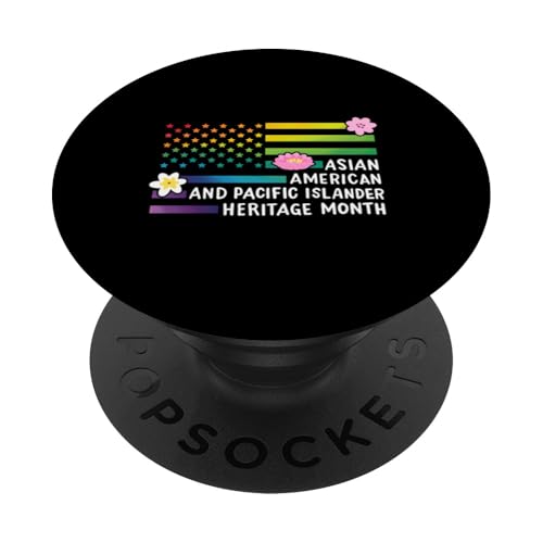 Asiatische amerikanische und pazifische Inselbewohner Monat, US-Flagge PopSockets Klebender PopGrip Asiatische amerikanische und pazifische Inselbewohner Monat, US-Flagge PopSockets Klebender PopGrip von Asian American Pacific Islander Month AAPI Gifts