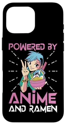 Angetrieben von Anime und Ramen Hülle für iPhone 16 Pro Max Angetrieben von Anime und Ramen Hülle für iPhone 16 Pro Max von Asian And Japanese Art And Entertainment