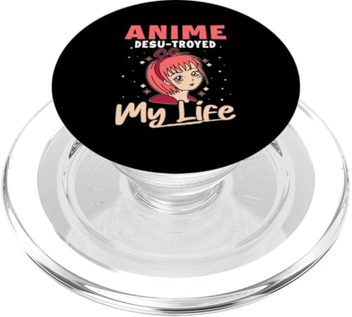 Anime Desu-Troyed My Life PopSockets PopGrip für MagSafe Anime Desu-Troyed My Life PopSockets PopGrip für MagSafe von Asian And Japanese Art And Entertainment