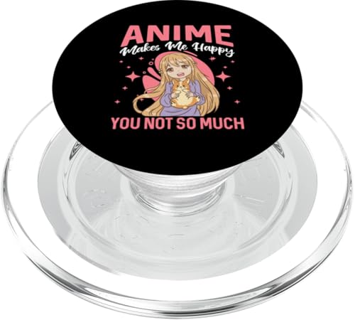 Anime macht mich glücklich, du nicht so sehr PopSockets PopGrip für MagSafe Anime macht mich glücklich, du nicht so sehr PopSockets PopGrip für MagSafe von Asian And Japanese Art And Entertainment