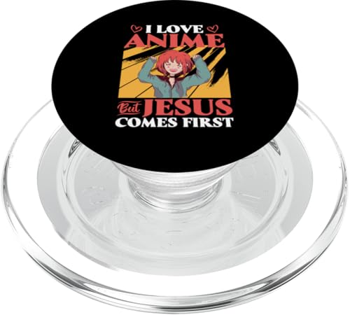 Ich liebe Anime, aber Jesus kommt zuerst PopSockets PopGrip für MagSafe Ich liebe Anime, aber Jesus kommt zuerst PopSockets PopGrip für MagSafe von Asian And Japanese Art And Entertainment