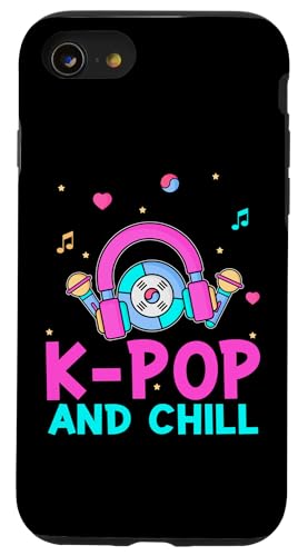 K-Pop And Chill Kopfhörer Hülle für iPhone SE (2020) / 7 / 8 von Asian And Japanese Art And Entertainment