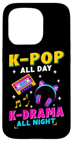 K-Pop den ganzen Tag, K-Drama die ganze Nacht Hülle für iPhone 15 Pro K-Pop den ganzen Tag, K-Drama die ganze Nacht Hülle für iPhone 15 Pro von Asian And Japanese Art And Entertainment