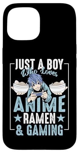 Nur ein Junge, der Anime, Ramen und Gaming liebt Hülle für iPhone 15 von Asian And Japanese Art And Entertainment