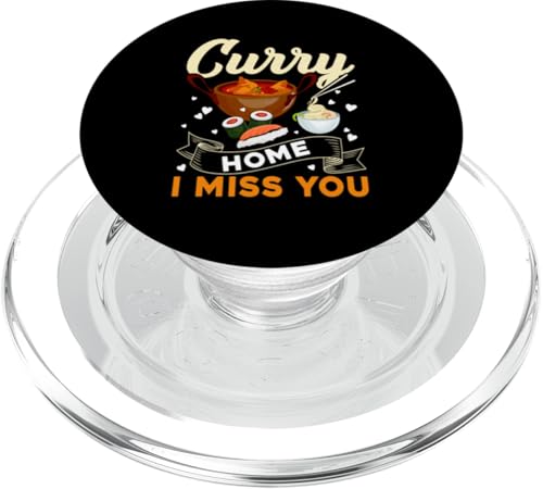 Curry Home, ich vermisse dich Sushi und Suppe PopSockets PopGrip für MagSafe Curry Home, ich vermisse dich Sushi und Suppe PopSockets PopGrip für MagSafe von Asian And Japanese Food Loving Designs