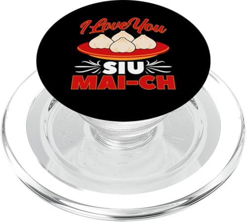 I Love You Siu Mai-ch für asiatische Lebensmittelliebhaber PopSockets PopGrip für MagSafe I Love You Siu Mai-ch für asiatische Lebensmittelliebhaber PopSockets PopGrip für MagSafe von Asian And Japanese Food Loving Designs