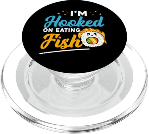 Ich bin süchtig danach, Fisch für Sushi-Esser zu essen PopSockets PopGrip für MagSafe von Asian And Japanese Food Loving Designs