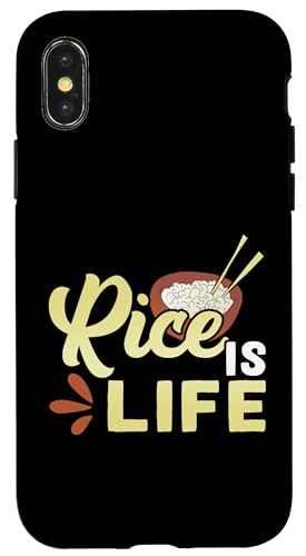 Reis ist das Leben für asiatische Lebensmittelliebhaber Hülle für iPhone X/XS Reis ist das Leben für asiatische Lebensmittelliebhaber Hülle für iPhone X/XS von Asian And Japanese Food Loving Designs