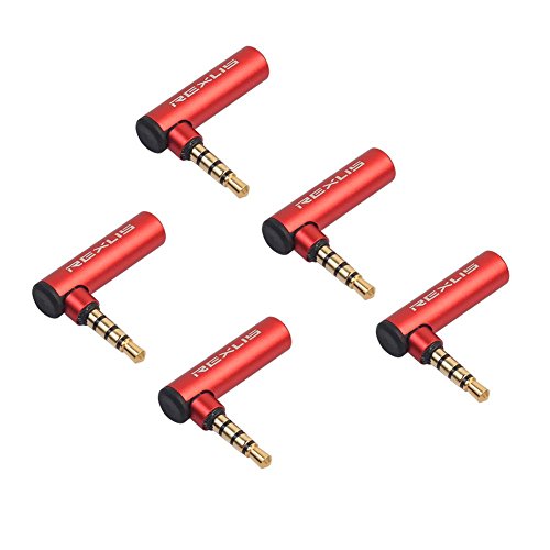 Asiproper 90 Grad Universal 3,5 mm OMTP zu CTIA Kopfhörer Konverter Adapter Kabel Stecker auf Buchse Aux zu Aux 3,5 mm Stecker (5 Stück) von Asiproper