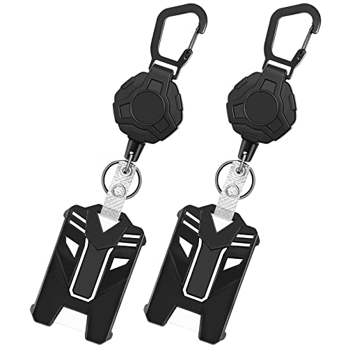 Asiv Schlüsselanhänger Ausziehbar, 2 Stück Schlüsselband Anhänger mit Ausweishalter Schlüsselkette Keychain Taktische ID Ausweisrolle mit Einziehbarer 30 Zoll Stahlschnur, 8 oz Zugfestigkeit Asiv Schlüsselanhänger Ausziehbar, 2 Stück Schlüsselband Anhänger mit Ausweishalter Schlüsselkette Keychain Taktische ID Ausweisrolle mit Einziehbarer 30 Zoll Stahlschnur, 8 oz Zugfestigkeit von Asiv