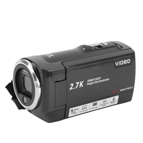 2,7K 50 MP 16x Digitaler Videokamera -Camcorder mit 270 -Grad -Rotationsbildschirm von 270 Grad, LED -Fülllicht, Beim Laden, Live -Streaming -Webcam -Funktionalität 2,7K 50 MP 16x Digitaler Videokamera -Camcorder mit 270 -Grad -Rotationsbildschirm von 270 Grad, LED -Fülllicht, Beim Laden, Live -Streaming -Webcam -Funktionalität von Asixxsix