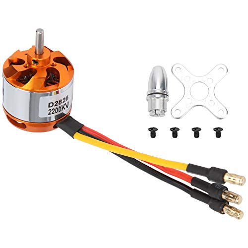 2826 RC-bürstenloser Motor, RC-Flugzeugmotor mit Fester Flügel mit Dem Outrunner-Motor 1100 KV Hochleistungsstabile Stabile, Niedrige Geräusche mit Haltbarer Metallkonstruktion (1000KV) von Asixxsix