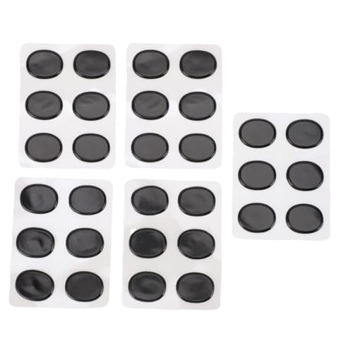 30 Stück Drum-Dämpfungs-Gelpads für die Klangregelung, selbstklebende, weiche Drum-Dämpfer-Gelpads, Silikon-Drum-Schalldämpfer, stark haftende Drum-Dämpferpads (BLACK) von Asixxsix