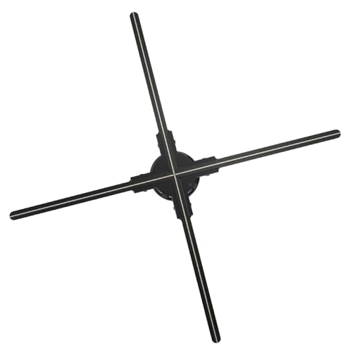 3D-Hologramm-Lüfter, 23,6 Zoll, 1600 X 720 P, 4 Flügel, WLAN, 3D-Hologramm-Projektor, Werbedisplay mit 720 LED-Perlen, APP, PC, WLAN, Echtzeitprojektion für Halloween, Geschäft von Asixxsix