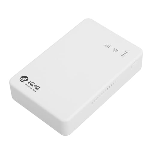 4G LTE Mobiler Hotspot, 5G Entriegelt 300 Mbit/s Mobiles WiFi-Hotspot-Gerät mit SIM-Karten-Slot 10000MAh Akku Tragbarer WiFi-Modem Router für Reise Unterstützung 10 Geräte von Asixxsix