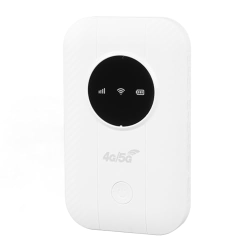 4G-LTE-Router, 300 Mbit/s, Entsperrte 5G-Hochgeschwindigkeits-Mobil-Hotspot-Geräte mit SIM-Kartensteckplatz, Bis zu 10 Benutzer, 2100-mAh-Akku, Tragbares 4G-USB-Modem von Asixxsix