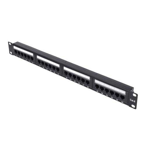 Asixxsix 24 Port Patch Panel, Heavy Duty RJ45 Cat6 Netzwerk Patch Panel 19 Zoll Wall Mount oder Rack Mount 1U Ethernet Patch Panel für Cat5e Cat5, 110 oder Krone Impact Tools Kompatibel Asixxsix 24 Port Patch Panel, Heavy Duty RJ45 Cat6 Netzwerk Patch Panel 19 Zoll Wall Mount oder Rack Mount 1U Ethernet Patch Panel für Cat5e Cat5, 110 oder Krone Impact Tools Kompatibel von Asixxsix