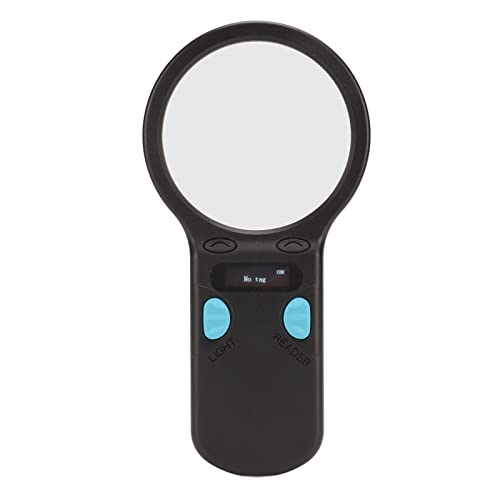 Asixxsix Haustier-Mikrochip-Scanner, Wiederaufladbarer RFID Emid Tier-Chip-Leser 128 Etiketten Kapazität 134,2 kHz 125 kHz Handheld-Tiermarken-Scanner mit OLED-Display für Hunde, Schweine von Asixxsix