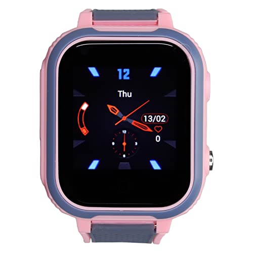 Asixxsix Kinder Smart Watch, 4G WiFi Kinder Smartwatch Mädchen mit GPS Tracker und Sprachvideoanruf Ip67 Wasserdichtes 1,4-Zoll-HD-Farb-Touchscreen-Kindertelefon mit SOS-Kamera-Wecker, Schrittzähler von Asixxsix