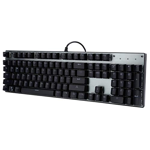 Asixxsix Mechanische Tastatur, 104 Tasten Desktop-Tastatur, Plug-and-Play-Computerzubehör Coole Gamer-Tastatur für Laptops von Asixxsix