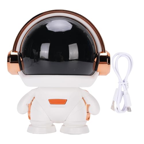 Astronaut Smart Speaker, Bunte Lichteffekte Tragbarer Bluetooth-Lautsprecher, Klare Klangqualität, USB wiederaufladbarer drahtloser Lautsprecher für Wohnzimmer Schlafzimmer von Asixxsix
