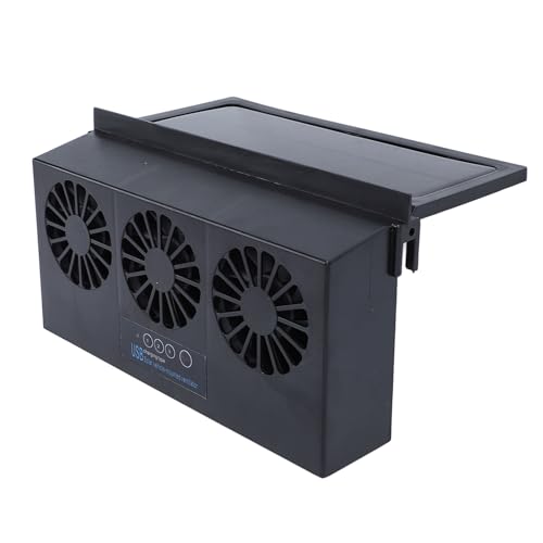 Auto-Abluftventilator, 4500 U/min, 3 Ventilatoren, Solarbetrieben, Auto-Lüftungsgitter, Kühlerventilatoren, USB-betrieben, Energiesparend, Leise, Autofenster-Kühler, Luftreiniger Auto-Abluftventilator, 4500 U/min, 3 Ventilatoren, Solarbetrieben, Auto-Lüftungsgitter, Kühlerventilatoren, USB-betrieben, Energiesparend, Leise, Autofenster-Kühler, Luftreiniger von Asixxsix