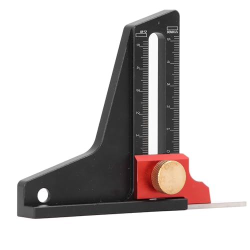 Höhenmesser, 0–50 Mm Messbereich, Aluminiumlegierung, Holzbearbeitung, Sägetisch, Höhenmesser, Tiefenmesslineal für Tischkreissäge, Oberfräse, Tischbohrmaschine, Bandsäge Höhenmesser, 0–50 Mm Messbereich, Aluminiumlegierung, Holzbearbeitung, Sägetisch, Höhenmesser, Tiefenmesslineal für Tischkreissäge, Oberfräse, Tischbohrmaschine, Bandsäge von Asixxsix