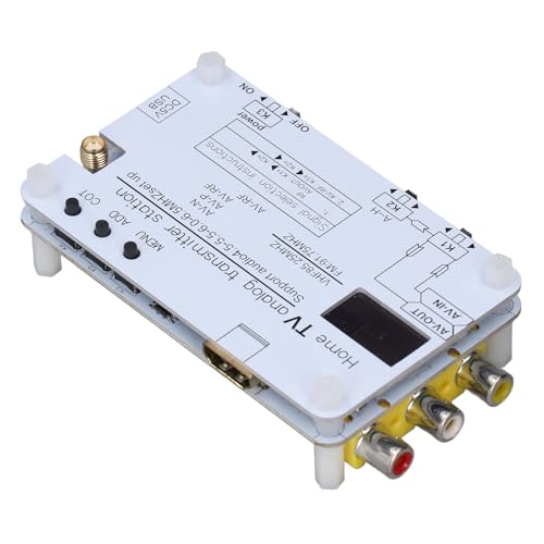 Home TV Analog Transmitter Station Analog TV -Sender AV -Signalwandler mit VHF UHF -Einstellfrequenz, Eingang 1080p für DVD VCD -PC -Mobiltelefon Home TV Analog Transmitter Station Analog TV -Sender AV -Signalwandler mit VHF UHF -Einstellfrequenz, Eingang 1080p für DVD VCD -PC -Mobiltelefon von Asixxsix