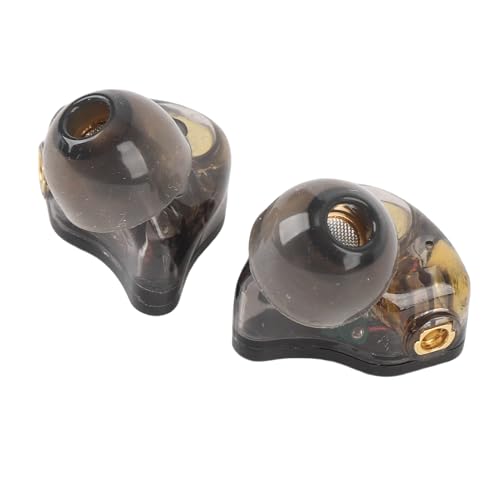 IEM -Kopfhörer, Geräuschstornie -Headset HiFi Sound in Ohrmonitor -Kopfhörern, Ohrhörer mit Abnehmbarem Kabel für Studiomusiker Sänger -Schlagzeuger Audiophile Telefon Tablet (Black) von Asixxsix