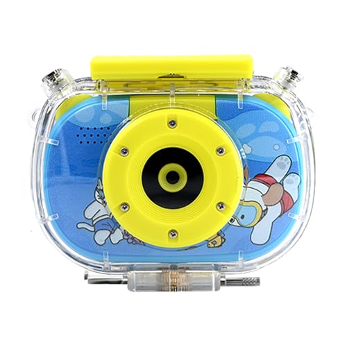 Kids Water Proof Camera, 1080p HD Video Recorder 2 Zoll IPS Bildschirm Unterwasser -Digitalkamera für 3- Bis 12 -jährige Jungen Mädchen mit 32 GB Karte (Blau mit wasserdichtes Gehäuse+32 GB) von Asixxsix