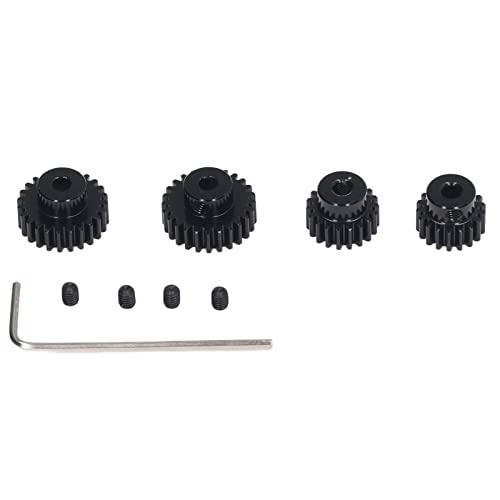 RC -Ritzelrad Set, 18T 19T 23T 24T Gang für AV -Motorzähne TB02 TA05 RC -Auto, Glattes Rollen, Stahlmaterial, Rost, Verschleiß und Korrosionsbeständige von Asixxsix
