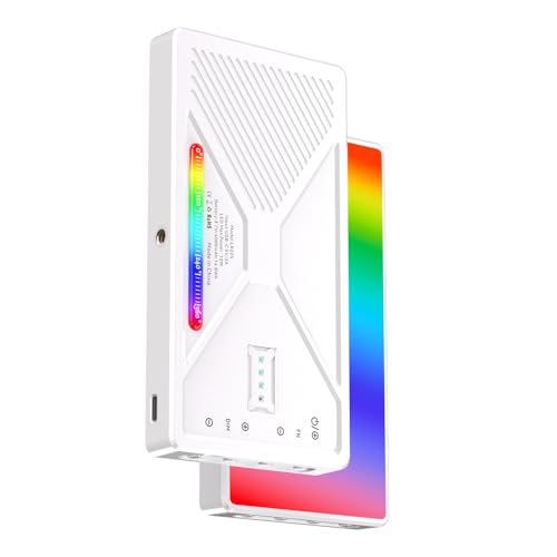 RGB-Videoleuchte, eingebauter 4000mAh-Akku Vollfarb-LED-Kameraleuchte, CRI 95+ LED-Videolichtpaneel mit Kaltschuhbefestigung für Vlogging Fotografie Videokonferenz RGB-Videoleuchte, eingebauter 4000mAh-Akku Vollfarb-LED-Kameraleuchte, CRI 95+ LED-Videolichtpaneel mit Kaltschuhbefestigung für Vlogging Fotografie Videokonferenz von Asixxsix
