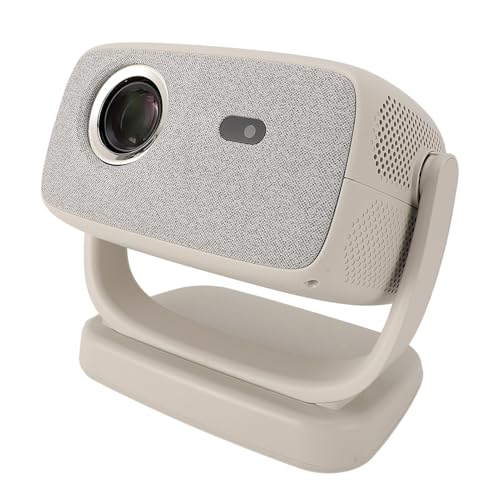 Smart-Projektor, 4K 1080P FHD Bluetooth-Projektor mit 180° Drehbarem Ständer, Elektronischer Fokus, Automatische Korrektur, Tragbarer Outdoor-Projektor für TV-Sticks, Smartphones von Asixxsix
