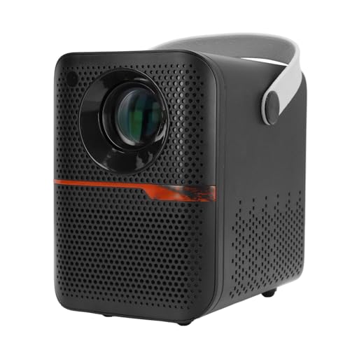 Tragbarer WiFi-Projektor, 6K HD Tragbarer Projektor mit Bluetooth 5.3 20000LM 4D Trapezkorrektur-Zoom, HDMI USB Outdoor-Filmprojektor, Heimkino-Projektor für Android von Asixxsix